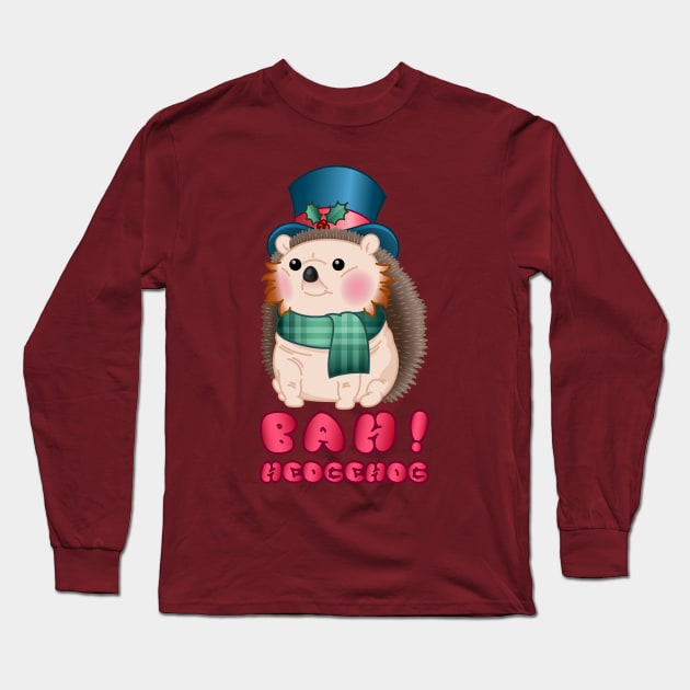 Bah! Hedgehog Long Sleeve T-Shirt by JPenfieldDesigns